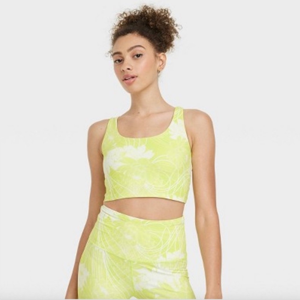 Joy Lab Sports Bra Twist Back-Fresh Floral